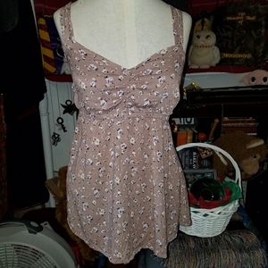 Torrid Floral Babydoll Tank